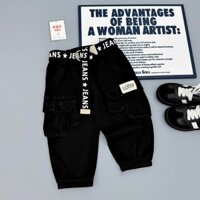 QUẦN KAKI DÀI ĐI CHƠI BÉ TRAI,GÁI BO CHÂN CO GIÃN MỀM COS 9-22KG