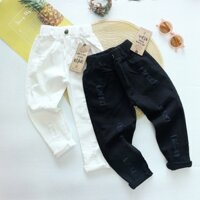 Quần Kaki dài giả jean mềm cho Bé Trai và Gái 9-32kg