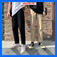 Quần kaki dài nam nữ hottrend baggy kaki ống xuông basic unisex lưng thun chất vải mềm mịn phù hợp sinh viên học sinh