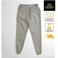 Quần kaki H&L lưng thun nam Dài Gấu Bo Vải gió giãn mềm Dáng Chuẩn