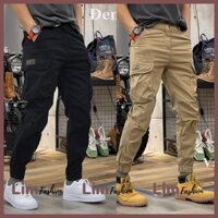 Quần Kaki Jogger Nam Nữ, Quần Túi Hộp bo gấu 45-95kg, Quần dáng Hàn Quốc năng động thể thao, 4 màu đen, vàng, xanh, xám