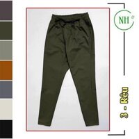 Quần kaki lưng thun cao cấp, quần BIG SIZE đến gần 100kg NHIỀU MÀU - NH shop - Rêu,32