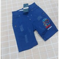 Quân kaki lửng xanh đậm hình gấu