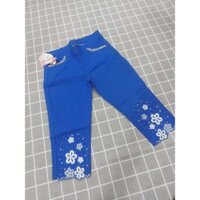 Quần kaki lửng xanh dương hoa 1090