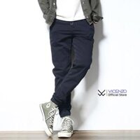 Quần kaki Nam Cao Cấp, Quần jogger kaki nam Chuẩn Hàng Xuất - QJKN01 - Quần Jogger Tím Than,L55-65kg, <1m71