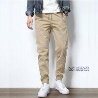 Quần kaki Nam Cao Cấp, Quần jogger kaki nam Chuẩn Hàng Xuất - QJKN01 - Quần Jogger Be,L55-65kg, <1m71