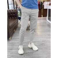 Quần Kaki Nam Đẹp Dáng Hàn Lưng Thun Tiện Dụng Form Slim Fit Cực Đẹp QK045 - màu ghi sáng,M 50-60kg