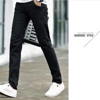 Quần kaki Nam kiểu dáng hàn quốc màu đen