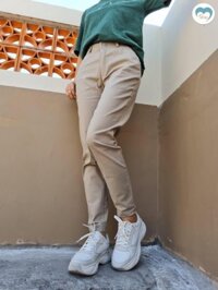 QUẦN KAKI NAM NỮ CHẤT VẢI DÀY - Kem sữa,3XL