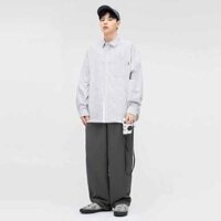 Quần KaKi Nam Nữ Co Giãn Ống Rộng Dáng Công Sở Thiết Kế Lưng Thun Dáng 4 Màu Đen Kem Xám Xanh Rêu - TÂM SHOP - Q ỐNG RỘNG KAKI XÁM,L DƯỚI 55KG
