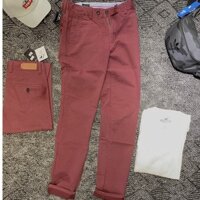 Quần kaki nam ống côn đỏ mân, navy cao cấp xuất hàn chính hãng