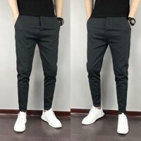 Quần Kaki nam ống côn kiểu dáng hàn quốc, phong cách thể thao trẻ trung năng động - Màu ghi - XL 65-74 kg