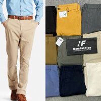 Quân kaki nam ống đứng xuất khẩu UNlQI0 vải mềm co giãn