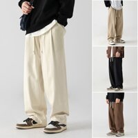Quần kaki nam ống rộng dáng suông jogger pants phong cách đường phố K2148