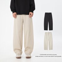 Quần kaki nam ống rộng jogger pants phong cách Retro L2344