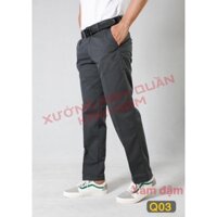 Quần kaki nam ống suông