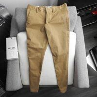 Quần kaki nam, quần dài kaki nam cao cấp DEFOXX slimfit màu bò 20905 foxxmen