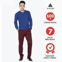Quần kaki nam quần thô ALIGRO trơn màu đỏ đô co giãn tốt chất liệu kaki bền đẹp chuẩn dáng form slimfit tôn dáng ALGK015 - 30