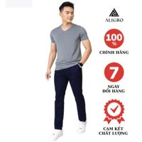 Quần kaki nam, quần thô dáng SlimFit, chất liệu vải kaki cao cấp bền đẹp, thiết kế cạp đính đỉa, ống đứng ALIGRO ALGK043 - 32