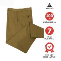 Quần kaki nam quần thô màu vàng chuẩn Form Slimfit chất liệu kaki bền đẹp cao cấp co giãn tốt tôn dáng  ALIGRO ALGK019 - 32