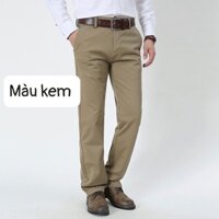 Quần KAKI nam trung niên cao cấp [5 màu, có size đại]