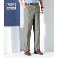 Quần Kaki Nam Trung Niên STY Cao Cấp, Ống Suông Dày Dặn Tặng Bố, Tặng Ông Phong Cách Lịch Sự Sang Trọng