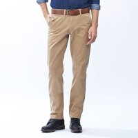 Quần kaki nam xuất khẩu Uniqlo ống côn màu vàng bò