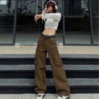 Quần KaKi NÂU TÚI KHOÁ KÉO cực chất, chuẩn form dành cho nữ