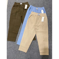 Quần kaki nữ 9 tất co giãn - vải mềm mịn lên form tôn dáng