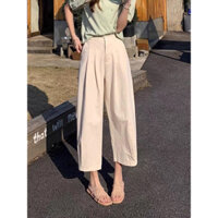 Quần kaki nữ dáng baggy siêu trẻ trung MENINA_STUDIO, quần dài kaki baggy form Hàn Quốc siêu đẹp