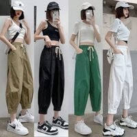 Quần Kaki Nữ Dáng Bom Lưng Chun Co Giãn
