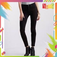 Quần kaki nữ dáng ôm một cúc màu đen Kk01(tomy)