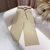 Quần Kaki ống rộng dáng lỡ siêu hót, suông dài 93-95cm, cạp cao công sở 1 nút ( không kèm đai) -CHM-Mã 299