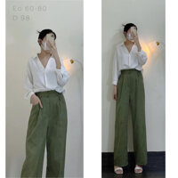 Quần kaki ống rộng