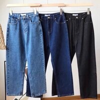 Quần Kaki trơn, Quần Baggy Nam Nữ jean Ống Suông Rộng Trẻ Trung Năng Động, Quần ống rộng kaki