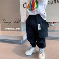 Quần kaki túi hộp bé trai