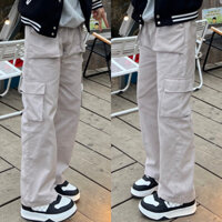 Quần Kaki Túi Hộp Ống Rộng Unisex Quốc Dân Nam Nữ Menwear pant