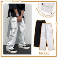 Quần Kaki Túi Hộp Ống Rộng Quần Dài Màu Trơn Phong Cách Hàn Quốc Quần Túi Hộp Cargo Pants Đơn Giản Phong Cách