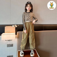 Quần kaki túi hộp thời trang trẻ em BEESHOP D24107