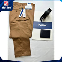 Quần kaki Việt Tiến không ly 1P7020 có size lớn- 100% cotton