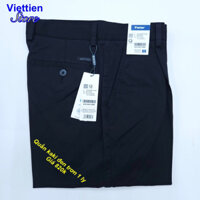 quần kaki việt tiến màu đen trơn - màu xám chính hãng