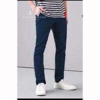 Quần kaki xuất khẩu ống côn màu xanh than