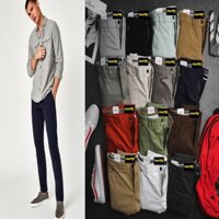 Quần kaki xuất khẩu SlimFit có chất thun co giãn thoải mái 👆🏻 dáng : SLIIM-FIT co giãn lên dáng cực đẹp 💖 QKZR1 💖