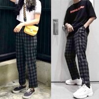 Quần Kẻ Caro Baggy Unisex Nam Nữ Có Bigsize 100Kg