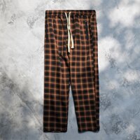 Quần Kẻ Caro Unisex Nam Nữ, Ống Côn, Tôn Dáng, Vải Đẹp