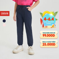 Quần khaki bé gái CANIFA quần dài bo chun gấu cạp chun 1BK24S001