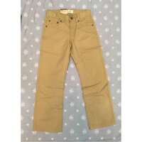 Quần Khaki Levi's dáng straight (ống thẳng) màu vàng da bò - điều chỉnh cạp chun trong