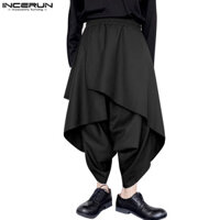 Quần không đều đáy quần cỡ lớn dành cho nam INCERUN