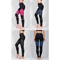 Quần legging 90 Degree lưng cao tập gym yoga colorblock PW71301