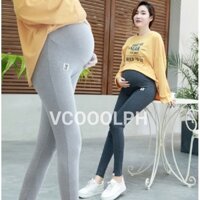 Quần legging bà bầu eo cao Phụ nữ mang thai co giãn cho con bú Quần nữ co giãn